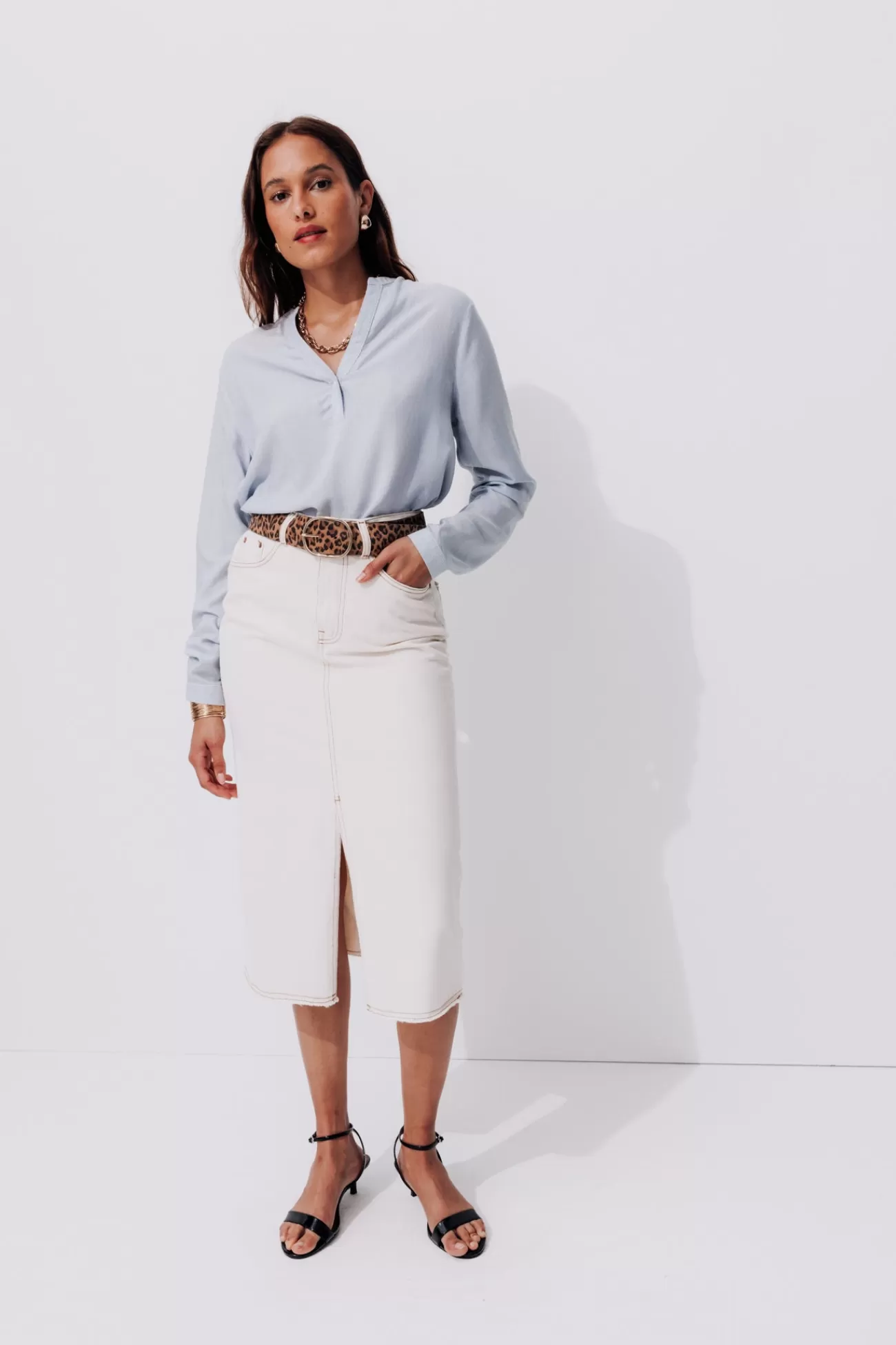 Blouse rayée Femme - Rayé bleu | Promod Cheap