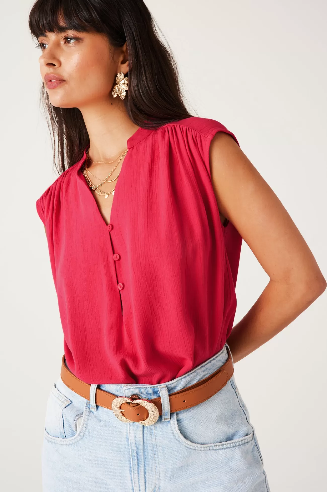 Blouse sans manches Femme - | Promod Clearance