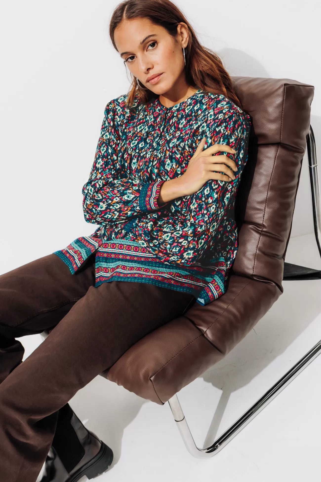 Chemise imprimée Femme - Imprimé multicolore | Promod Outlet