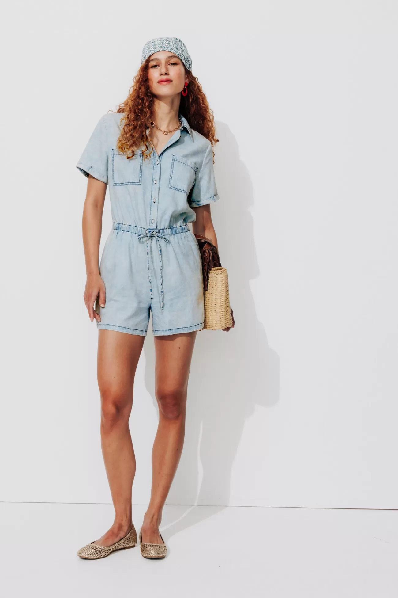 Combishort délavé Femme - Jean clair | Promod Outlet