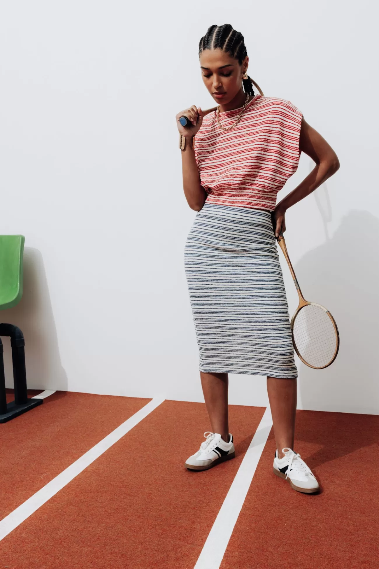 Crop top rayé Femme - Rayures multicolores | Promod Sale