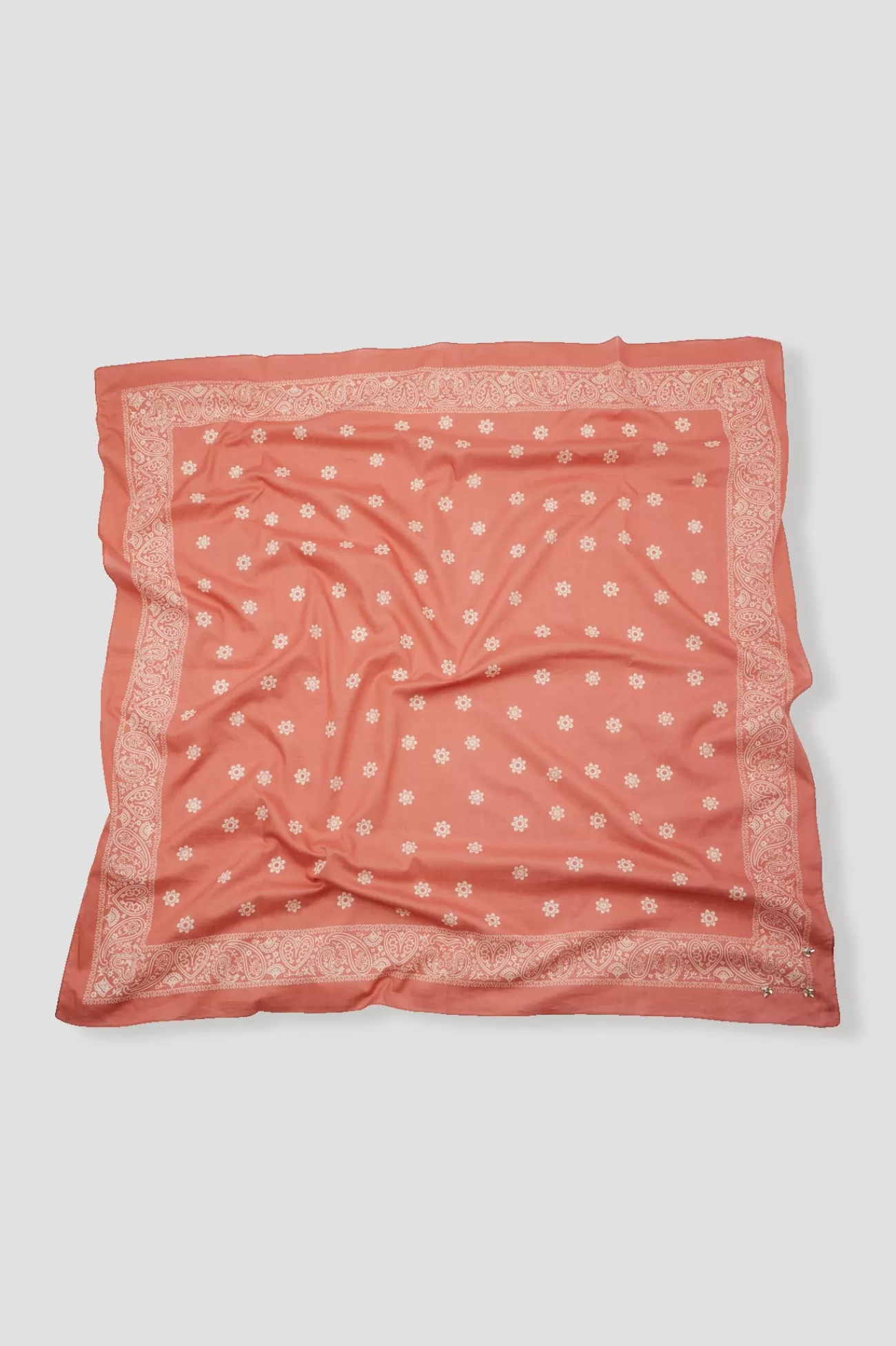 Foulard bandana strassé - Vieux rose | Promod New