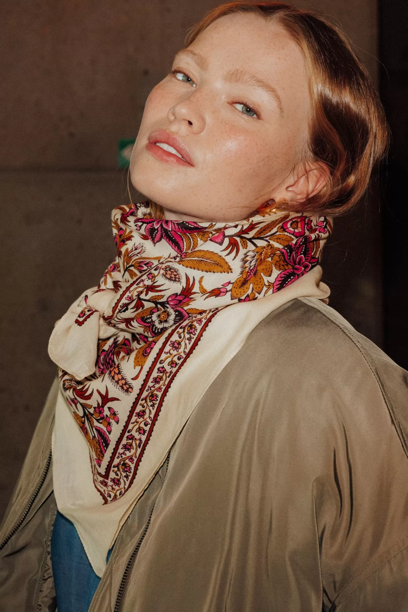 Foulard carré imprimé Femme - | Promod Online