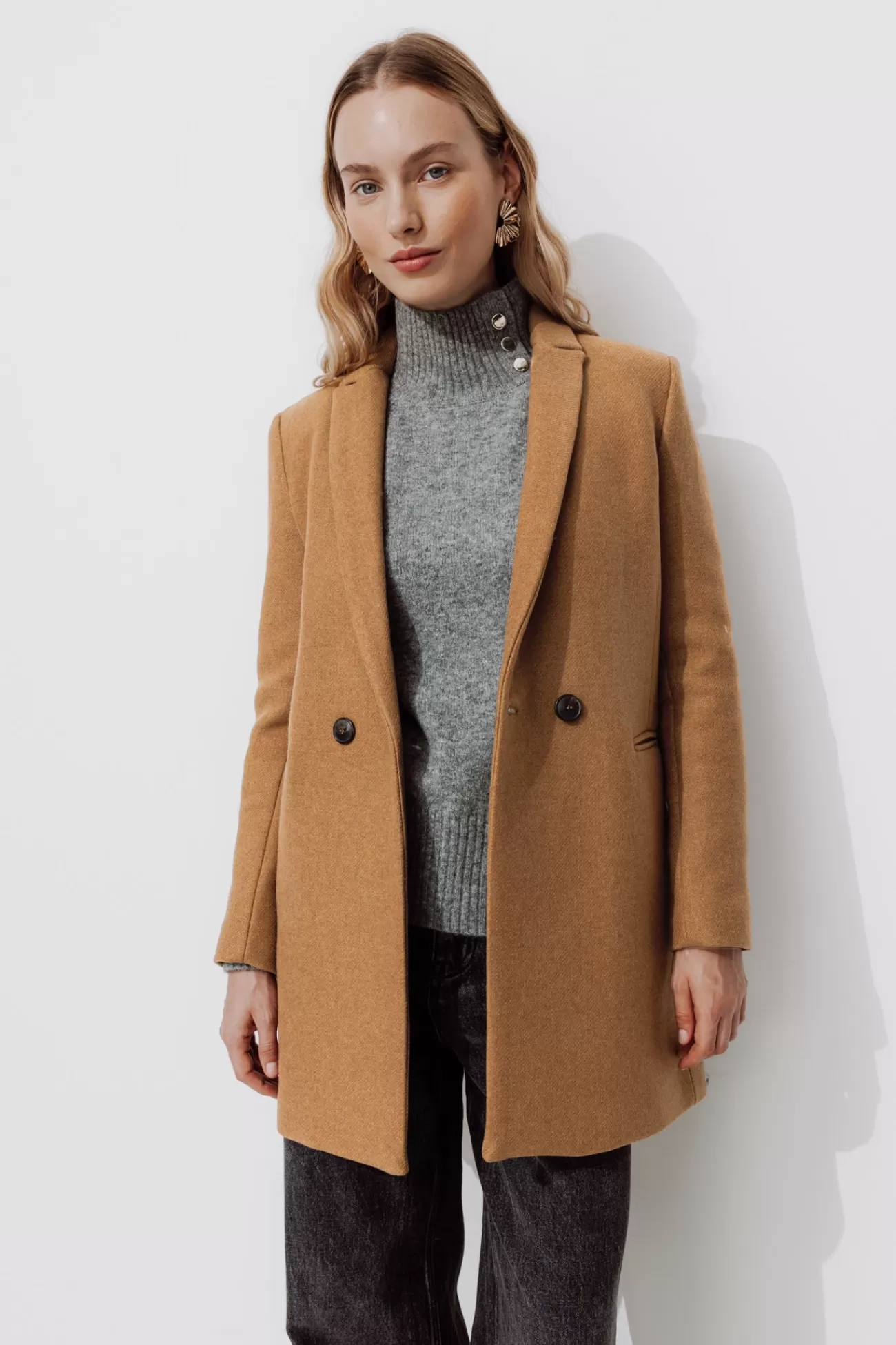 GISELE court manteau en laine - | Promod Online