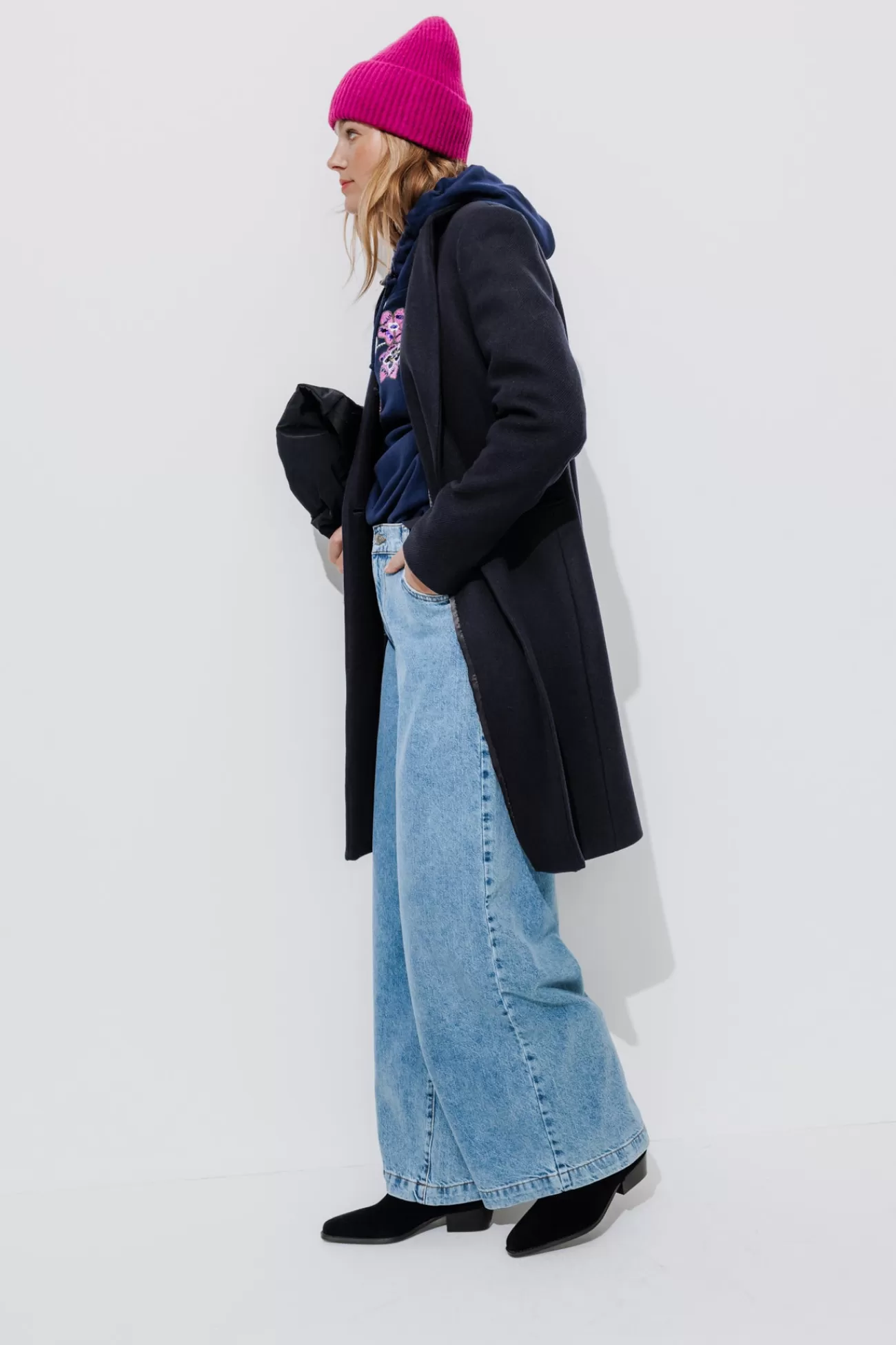 GISELE long manteau en laine - | Promod Store