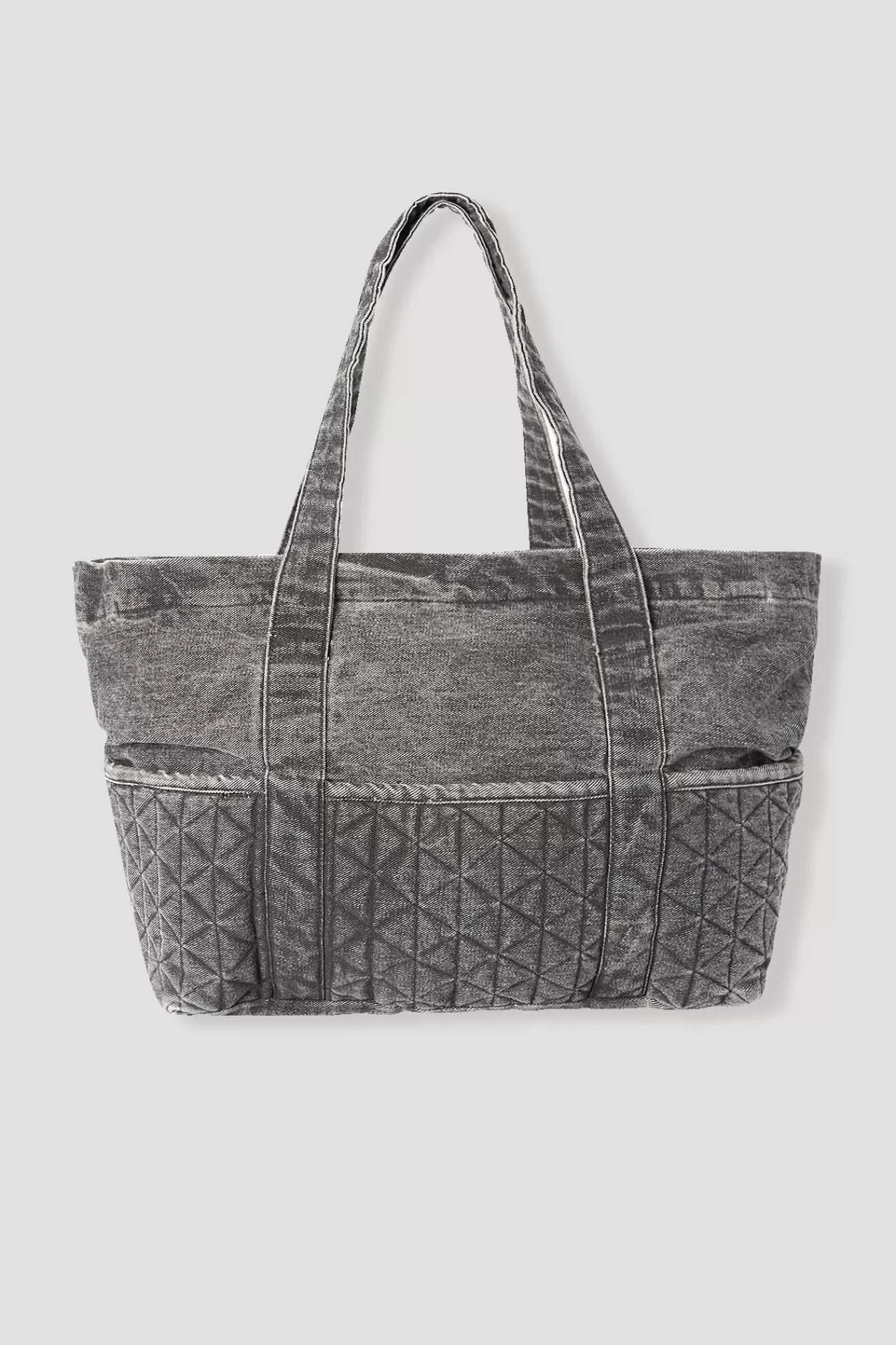 Grand sac en jean délavé Femme - | Promod Online