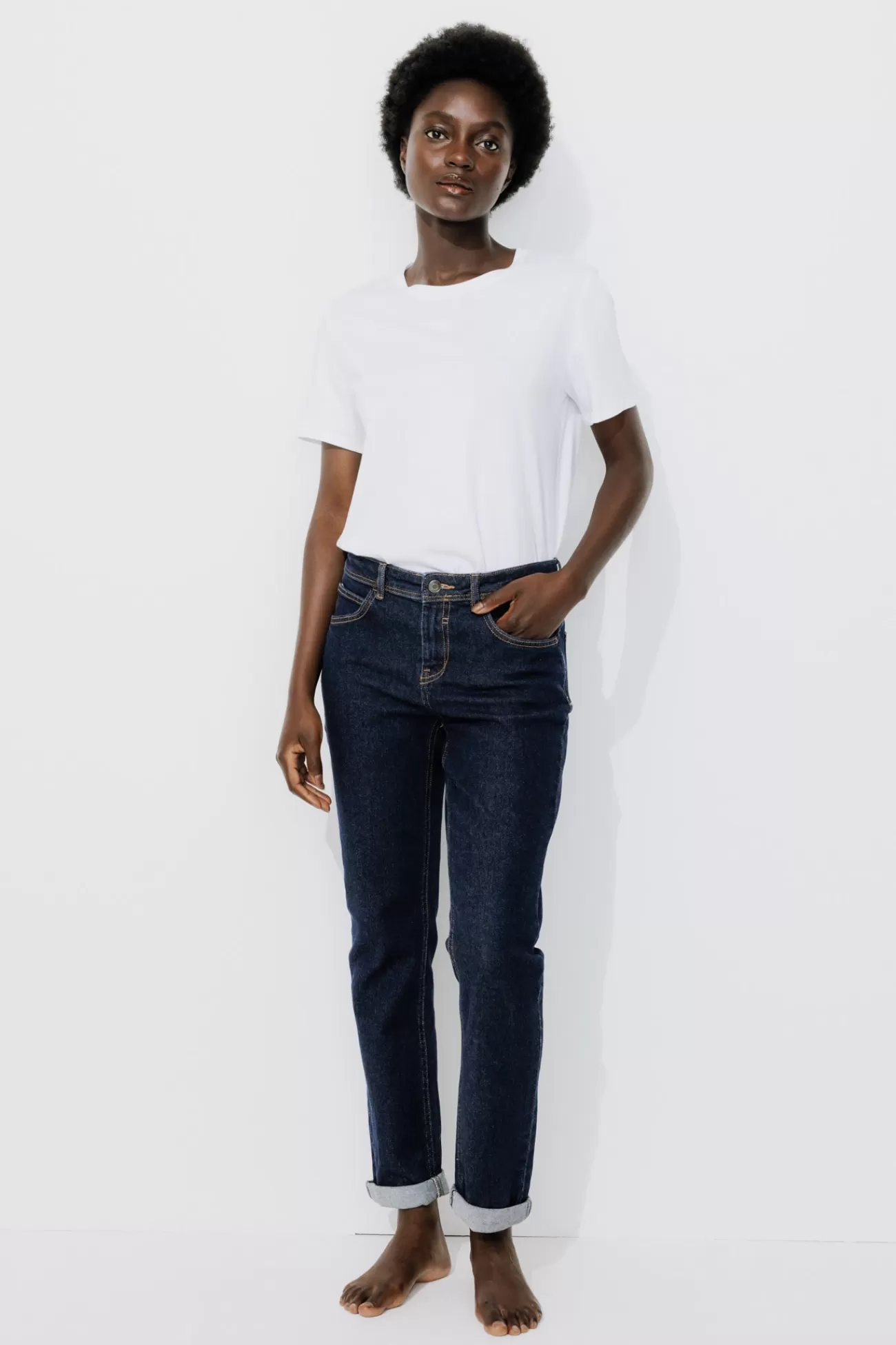 Jean girlfriend LUCIEN - Jean rinse | Promod Sale