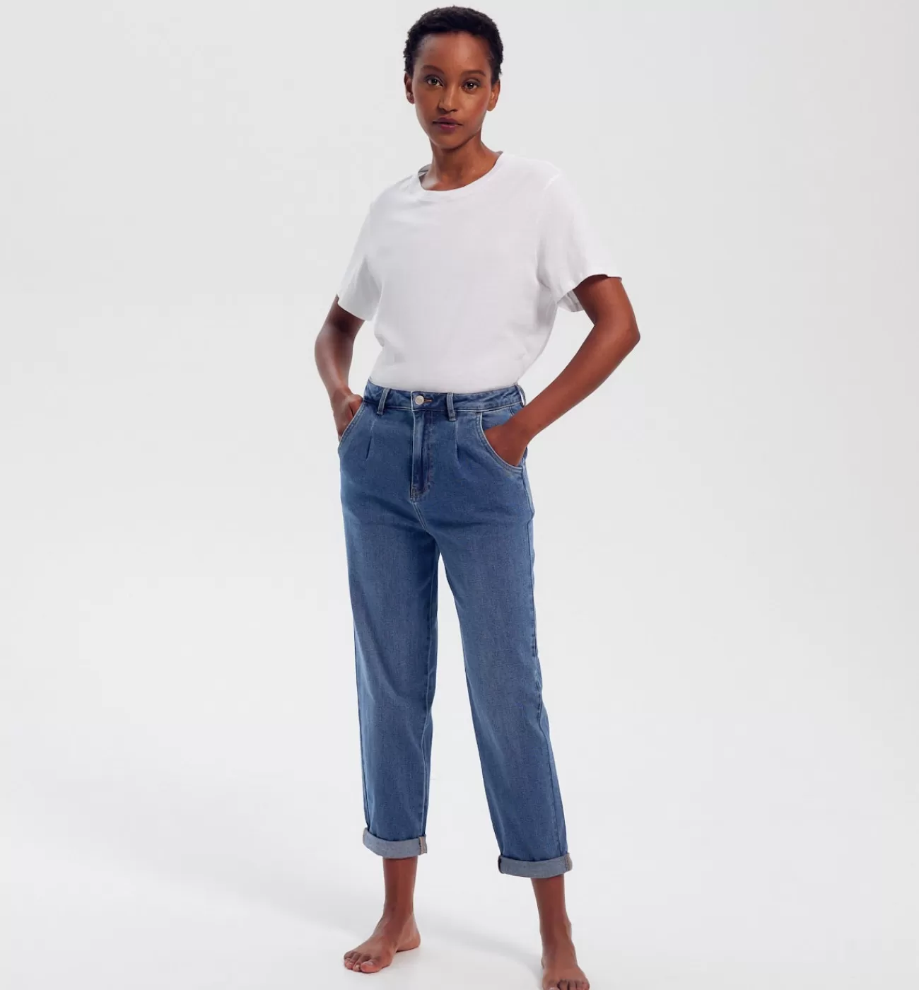 Jean slouchy OSCAR - Jean moyen | Promod Cheap