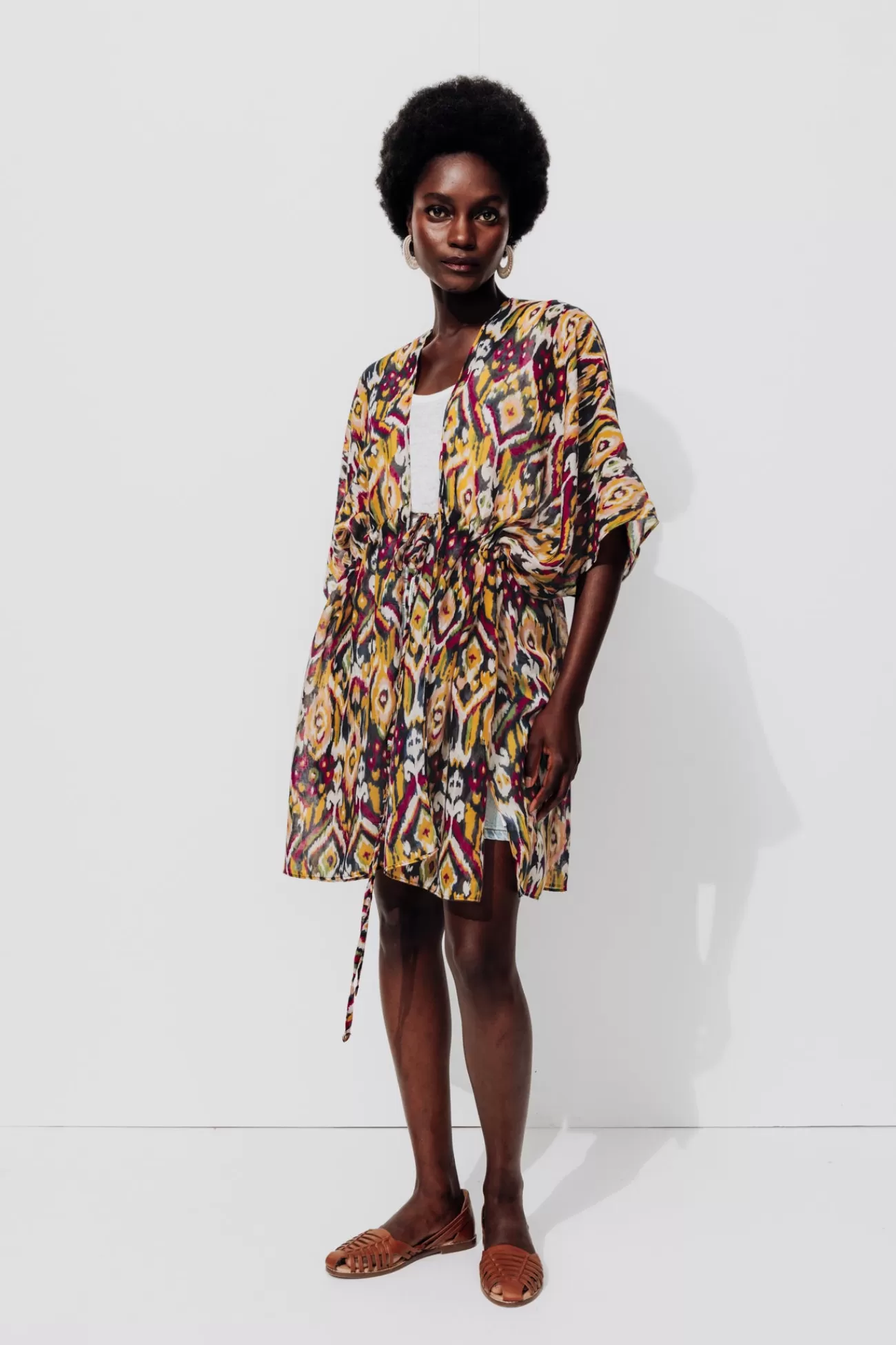 Kimono imprimé Femme - Imprimé multicolore | Promod Flash Sale