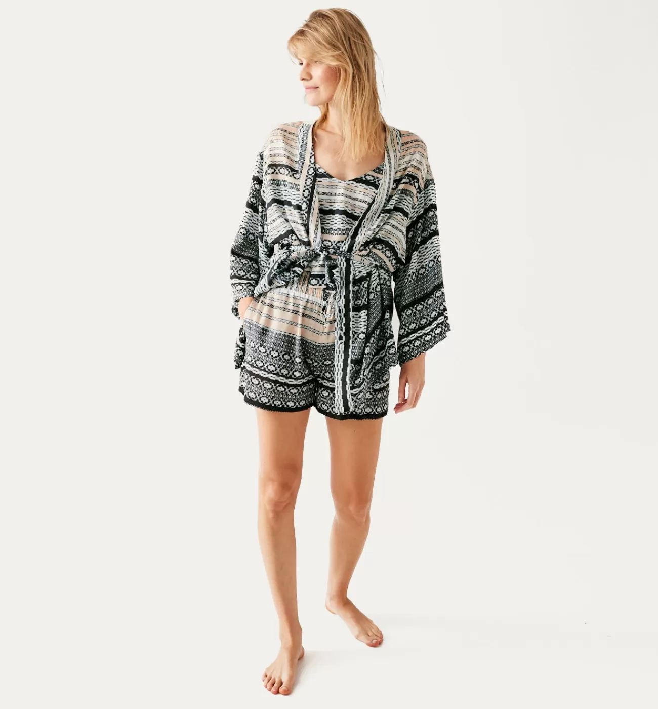 Kimono imprimé homewear - Imprimé multicolore | Promod New