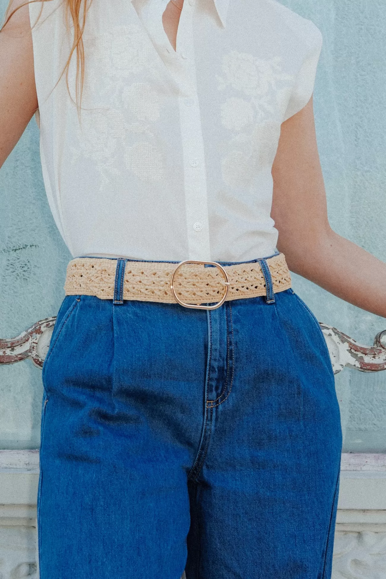 Large ceinture tressée Femme - | Promod Best