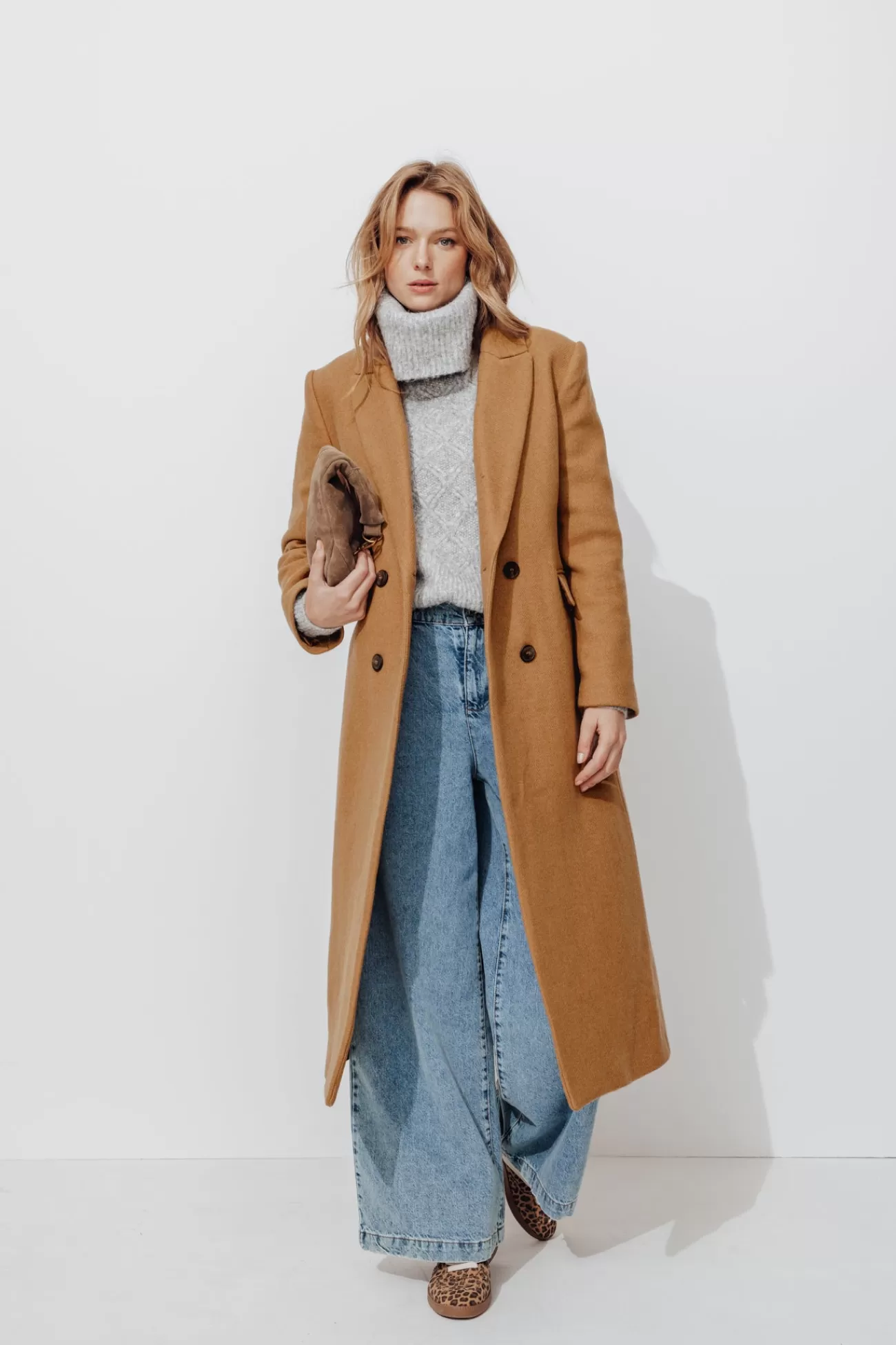 Manteau long en laine Femme - | Promod Online