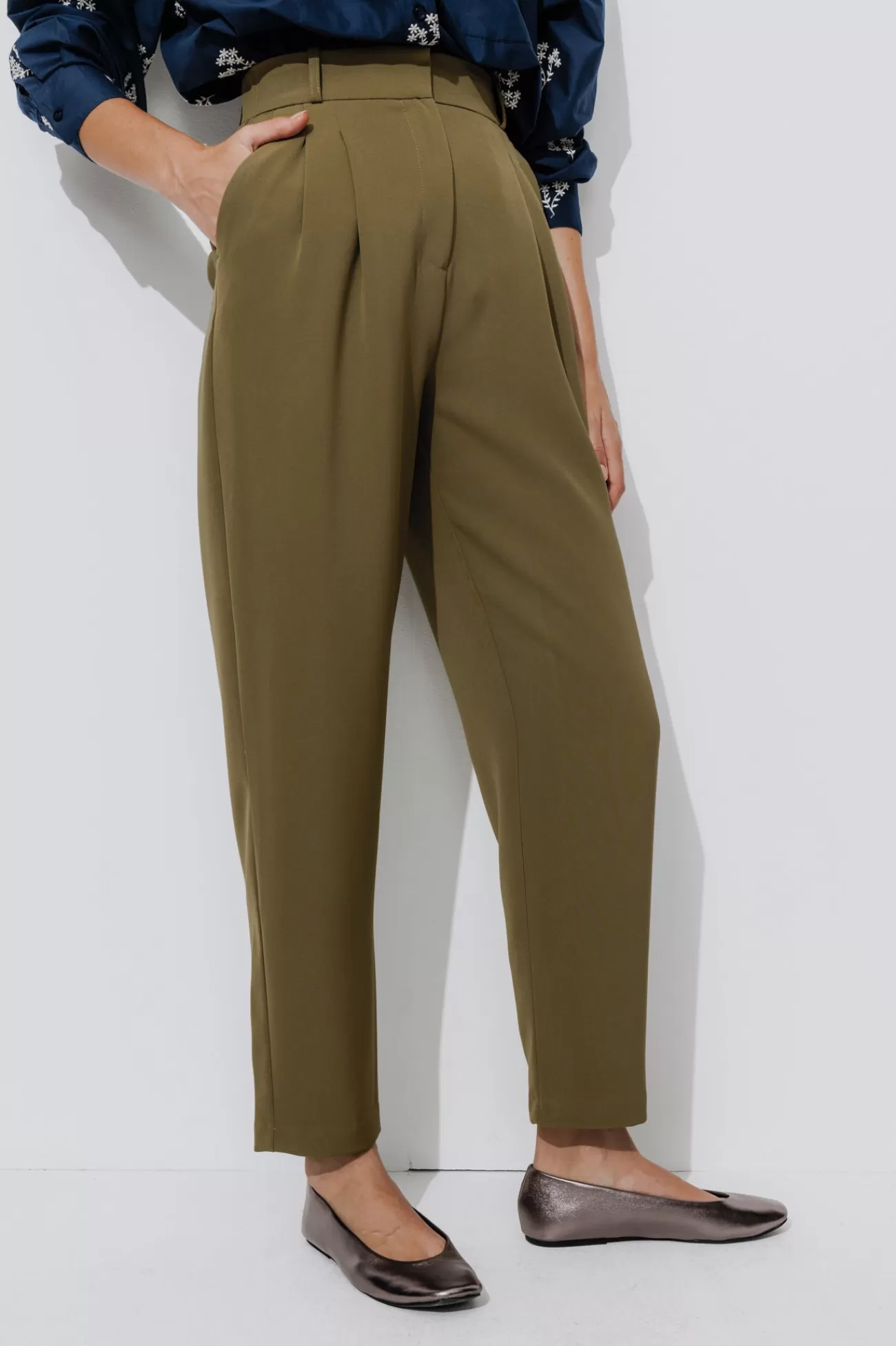 Pantalon à pinces Femme - | Promod Clearance