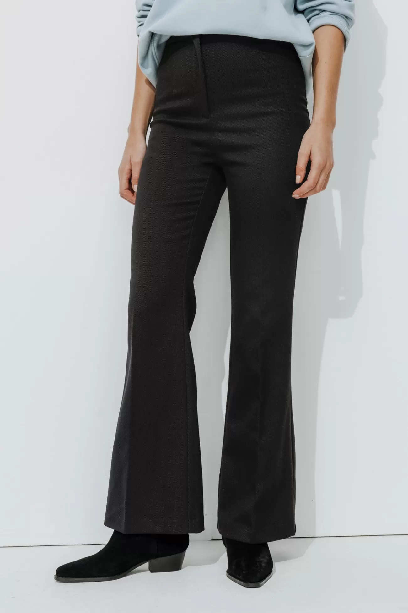 Pantalon côtelé flare Femme - | Promod Discount