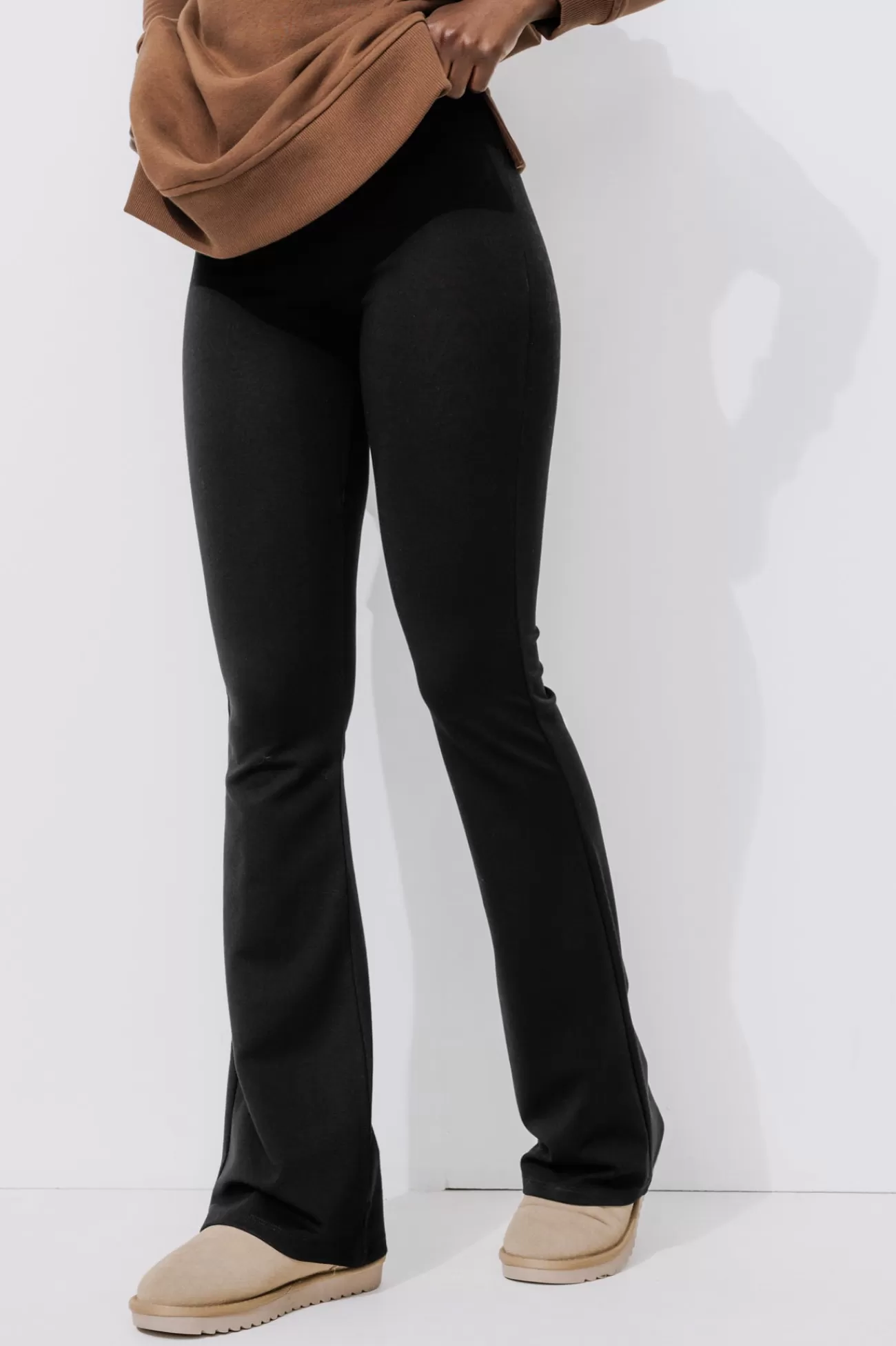 Pantalon flare en jersey Femme - | Promod Sale