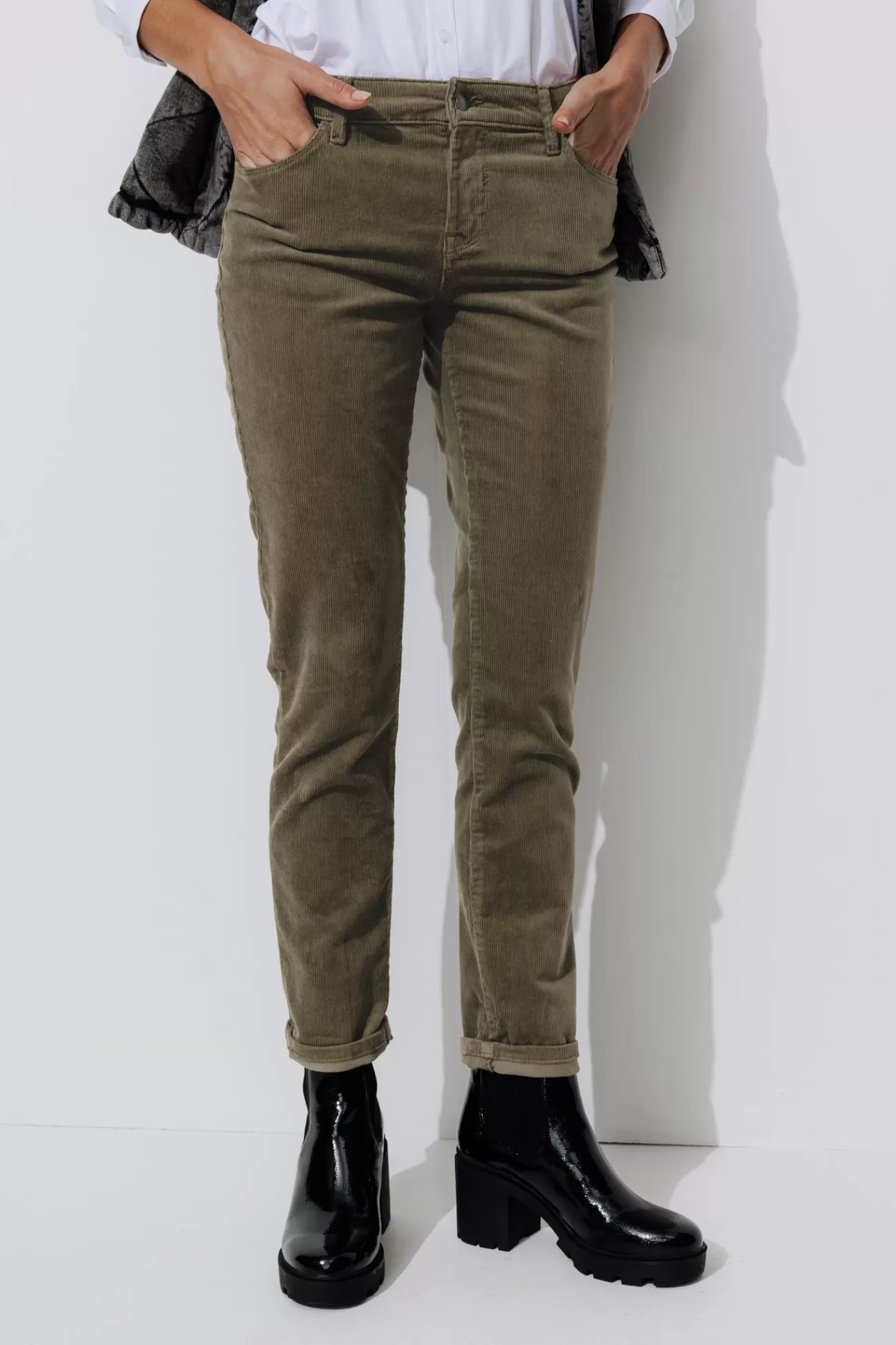 Pantalon LUCIEN en velours - | Promod Flash Sale