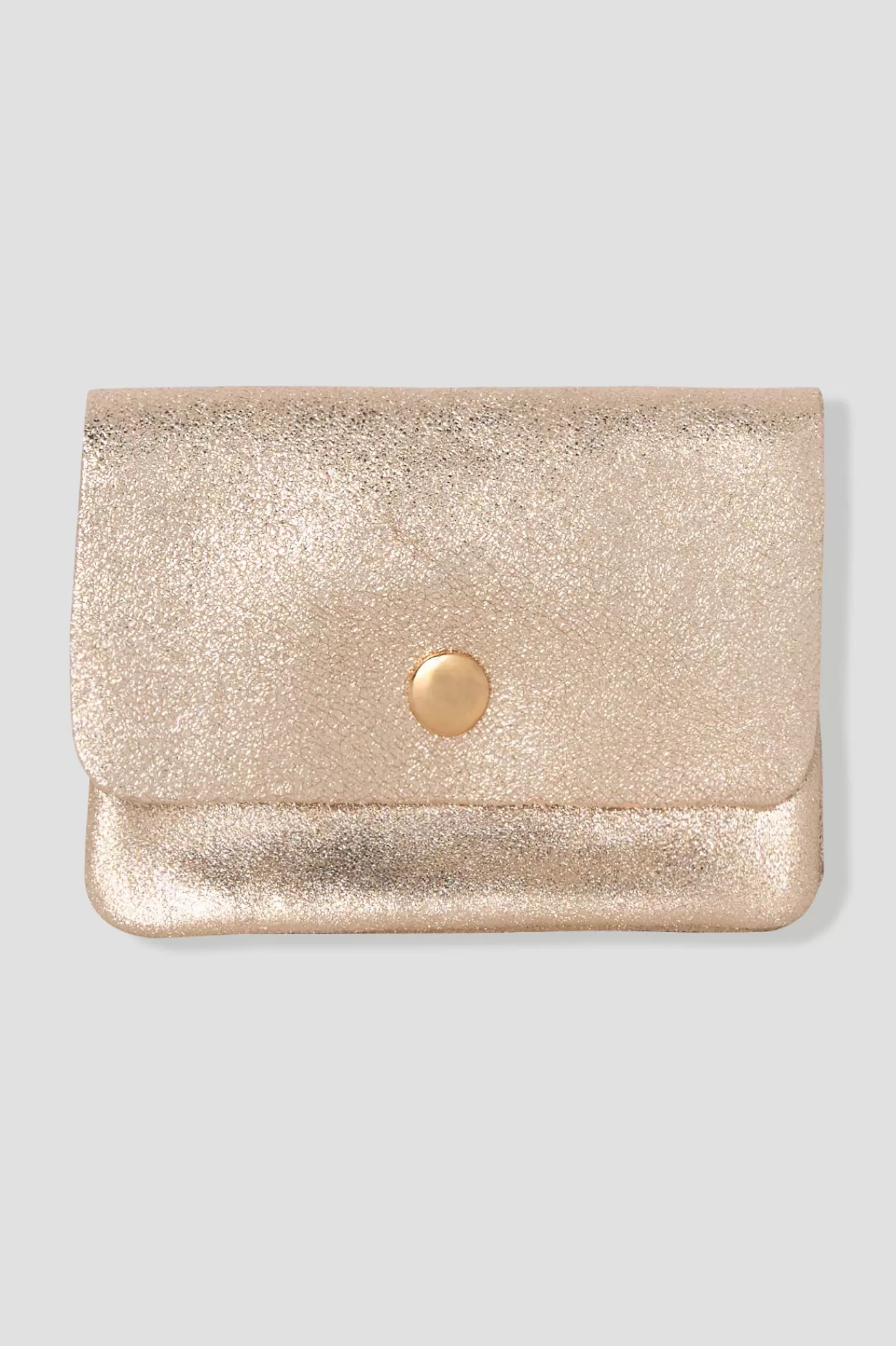 Petit porte-monnaie cuir irisé - Coloration dorée | Promod Hot