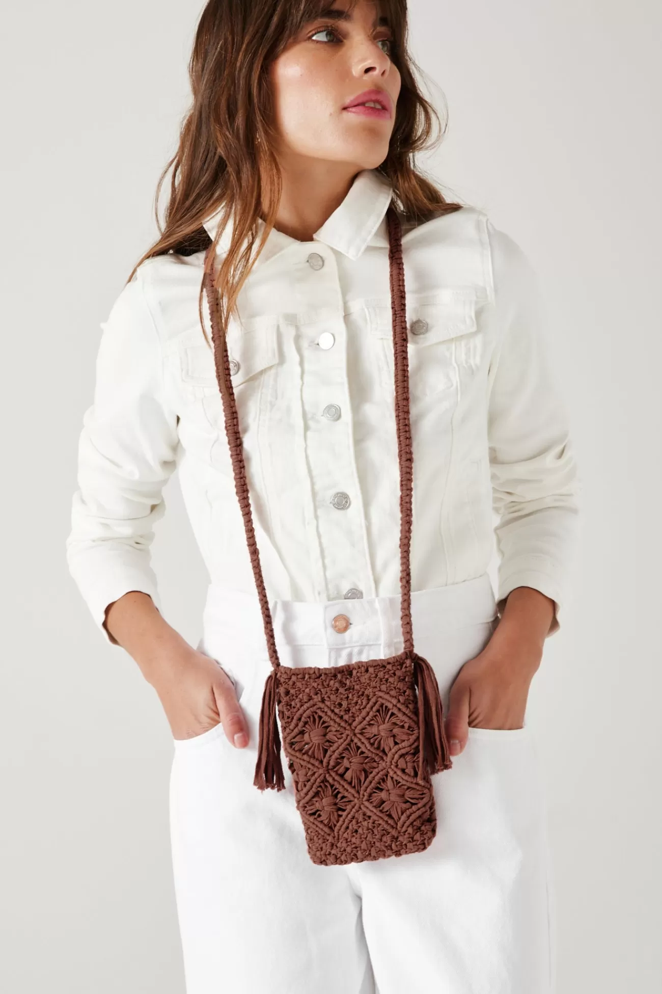 Pochette en macramé Femme - | Promod Online