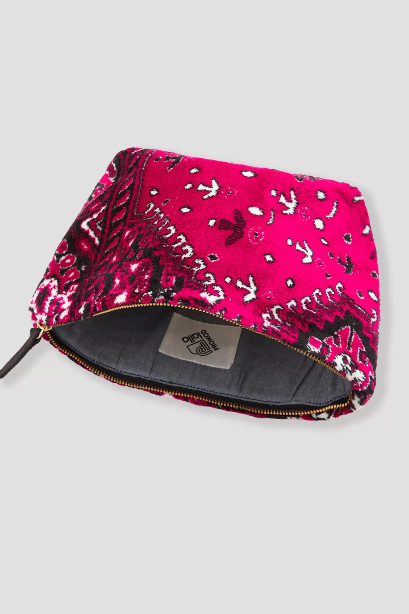 Pochette en velours LALLA - Rose fuchsia | Promod Clearance