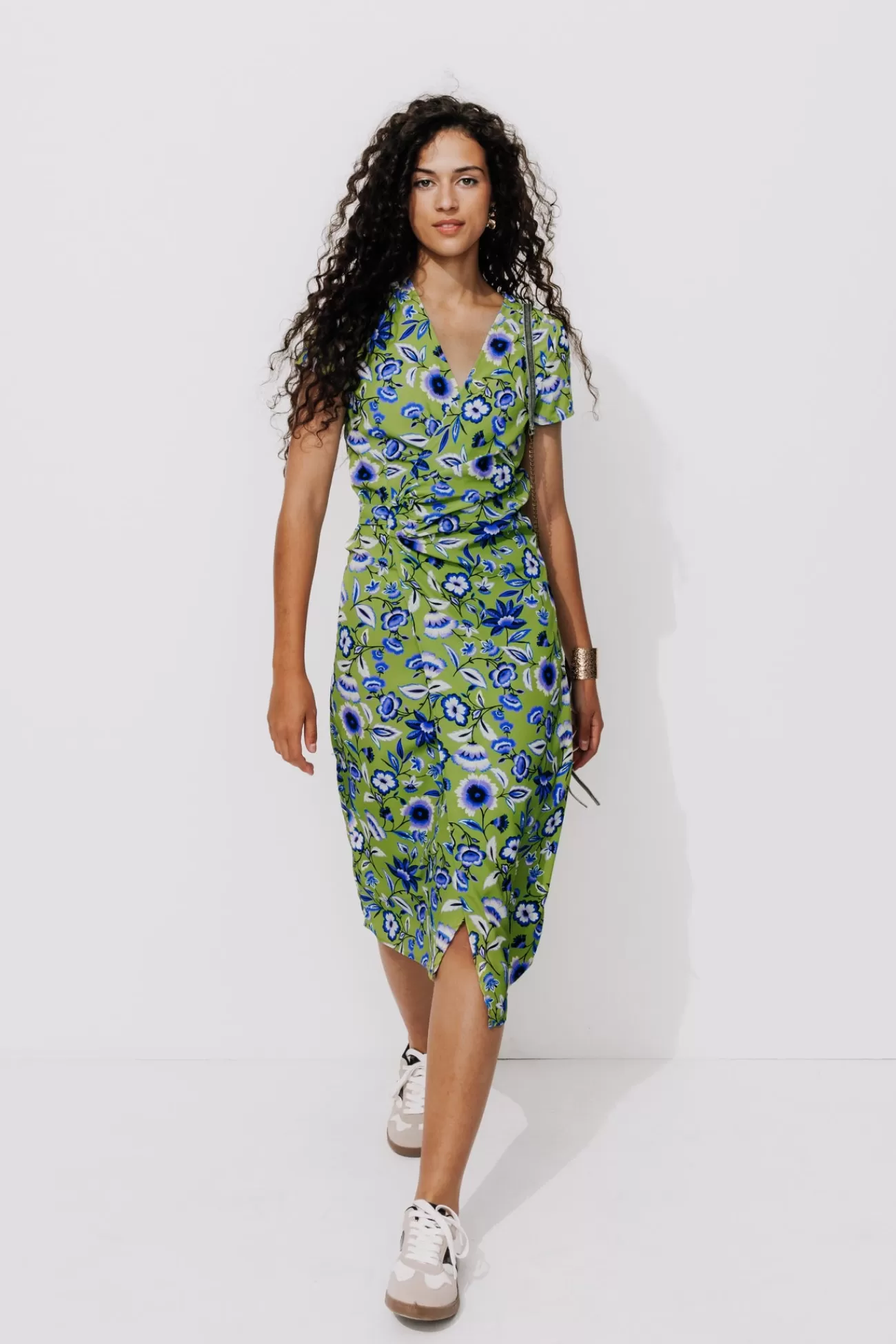 Robe cache-cœur imprimée Femme - Imprimé multicolore | Promod Flash Sale