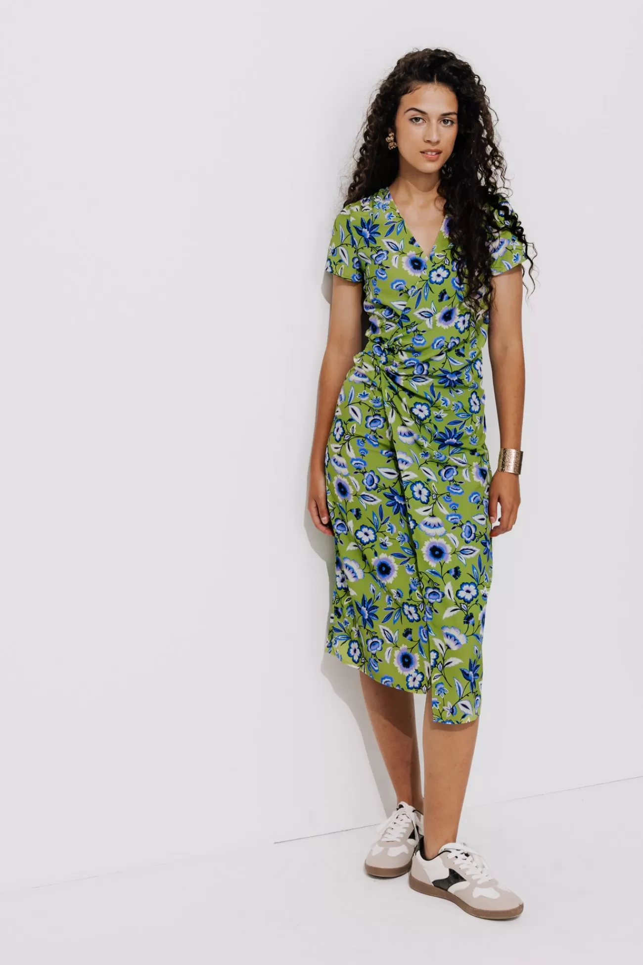 Robe cache-cœur imprimée Femme - Imprimé multicolore | Promod Flash Sale