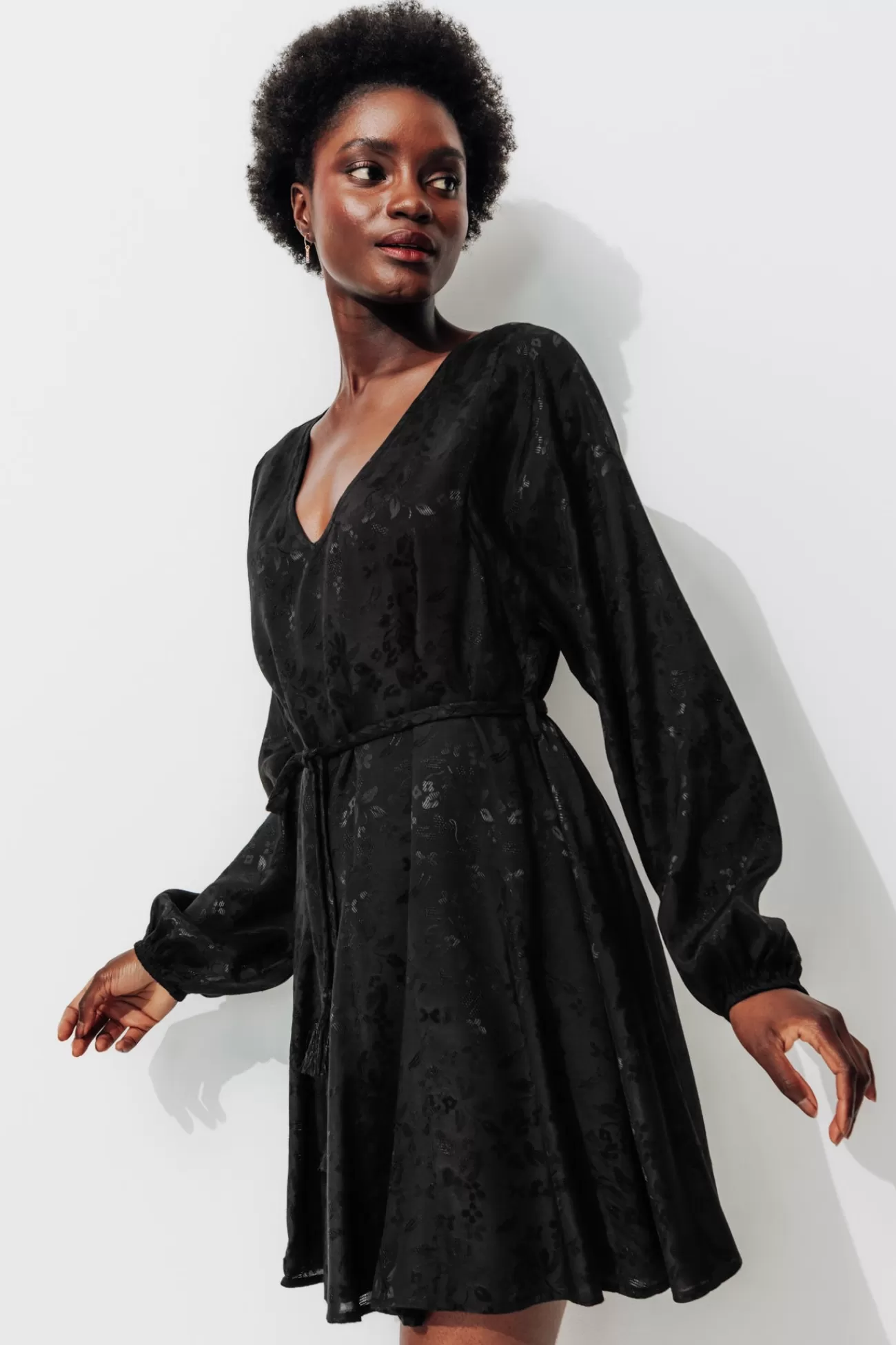 Robe courte évasée Femme - | Promod Online