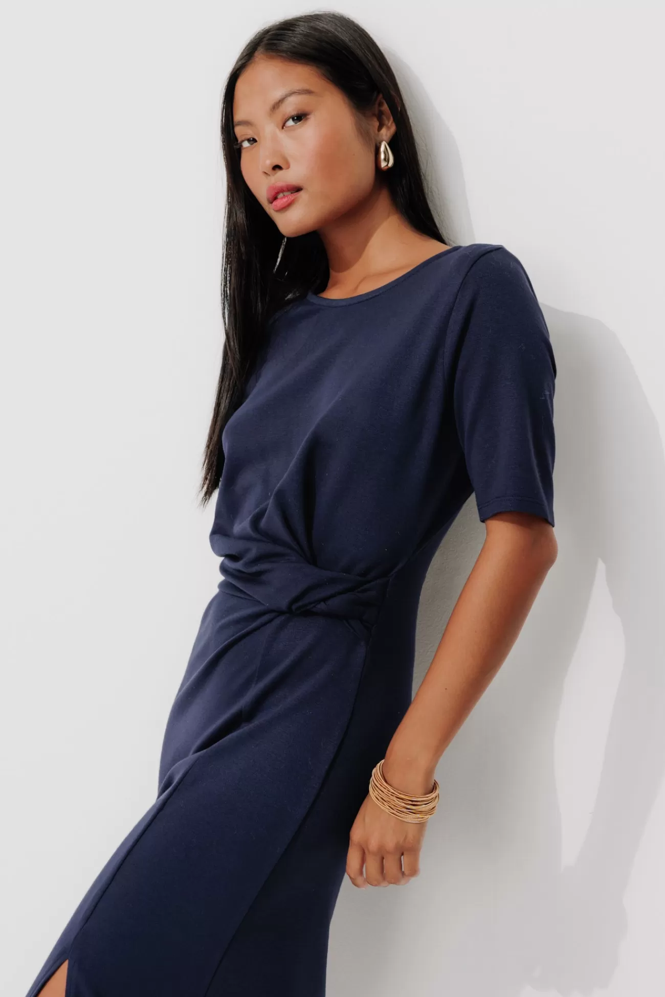 Robe en jersey manches courtes - | Promod Cheap