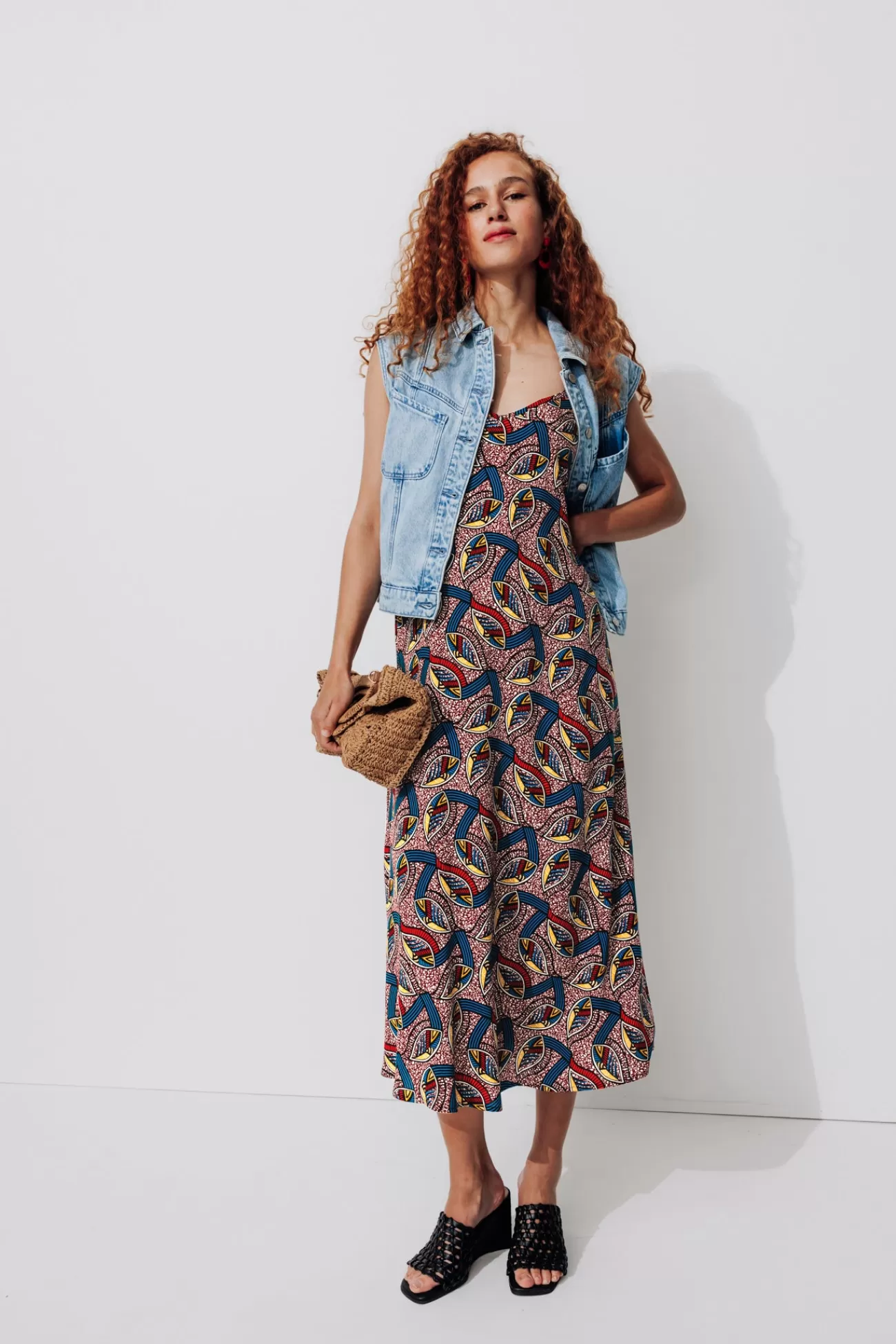 Robe longue imprimée Femme - Imprimé multicolore | Promod Shop