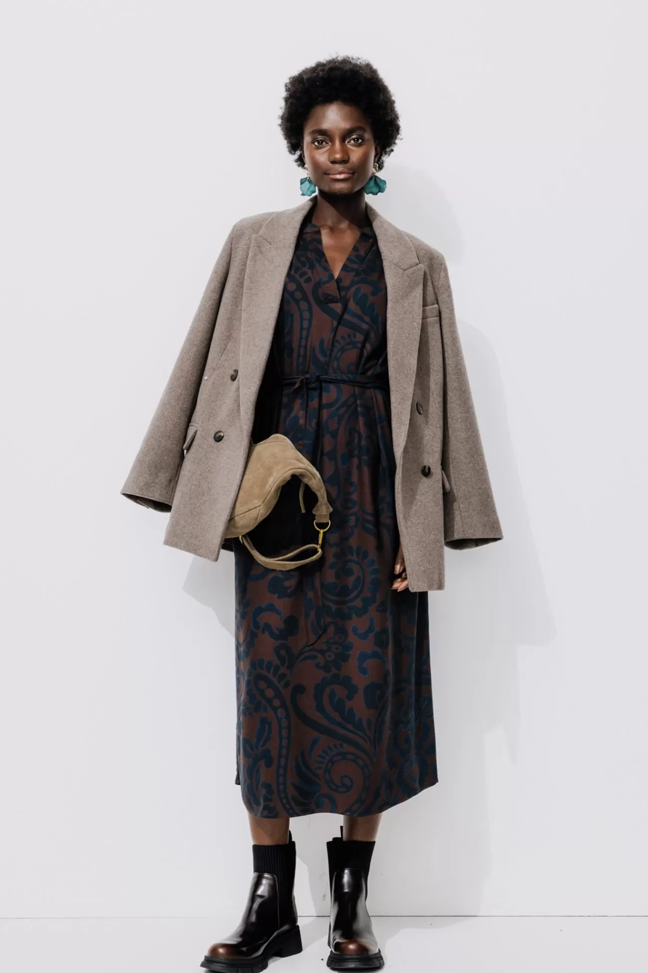 Robe midi imprimée Femme - Imprimé multicolore | Promod Flash Sale