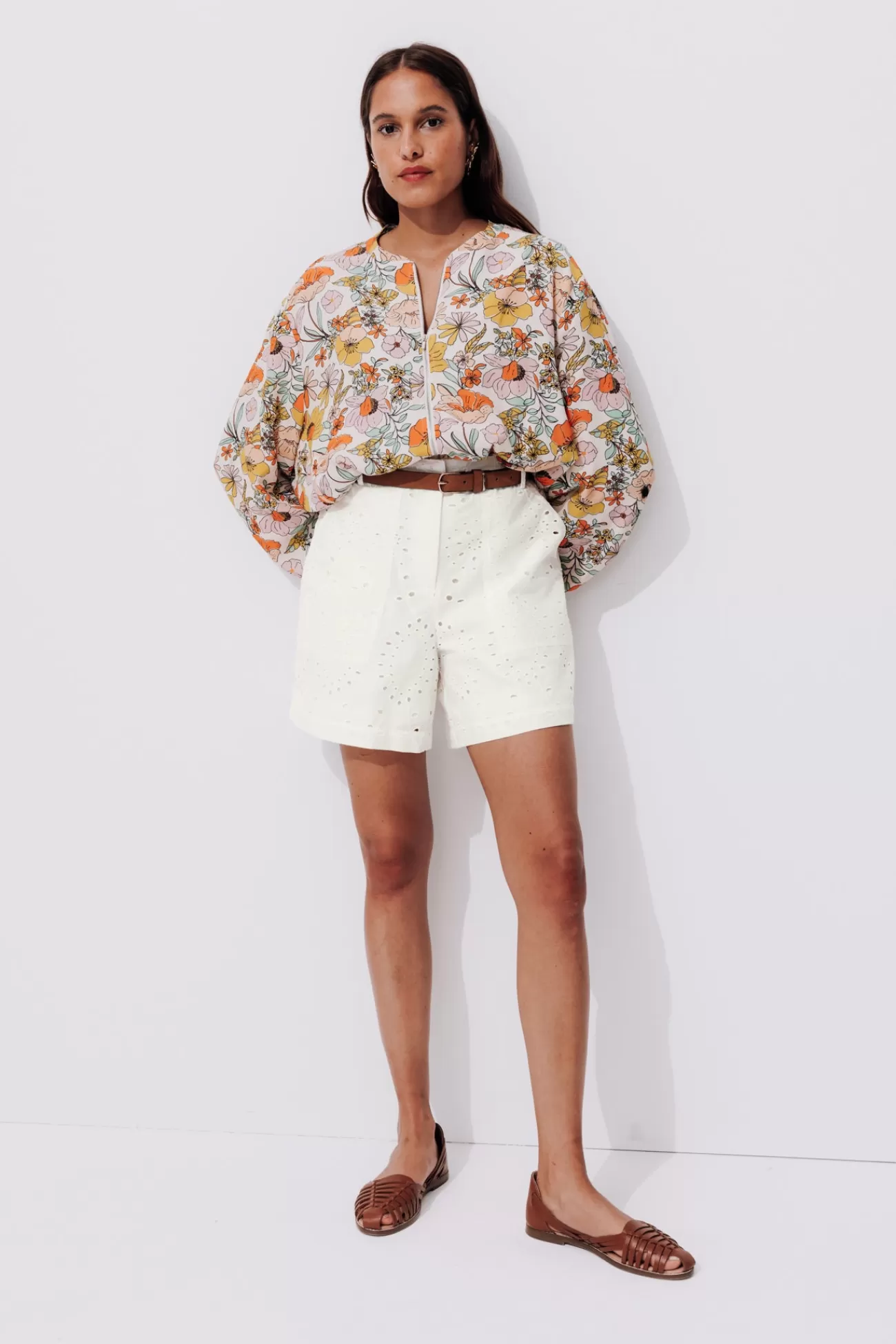 Short en broderie anglaise - | Promod Fashion