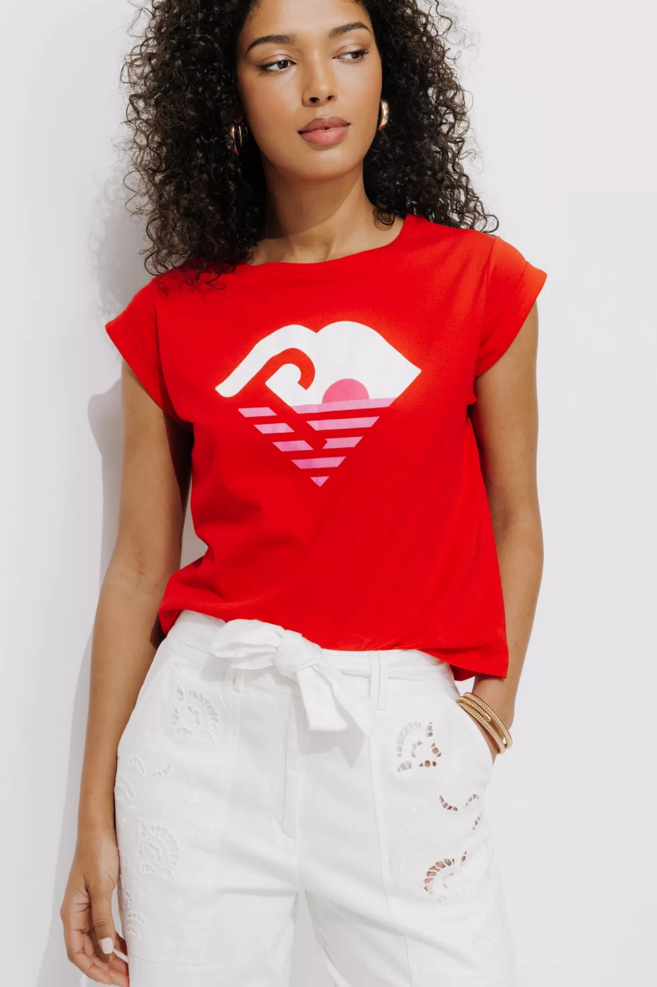 T-shirt logo Femme - | Promod Sale