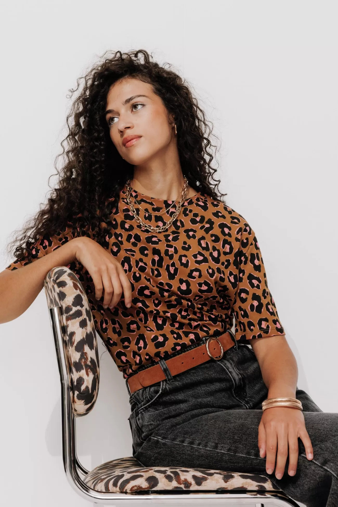T-shirt léopard Femme - Imprimé multicolore | Promod Best Sale