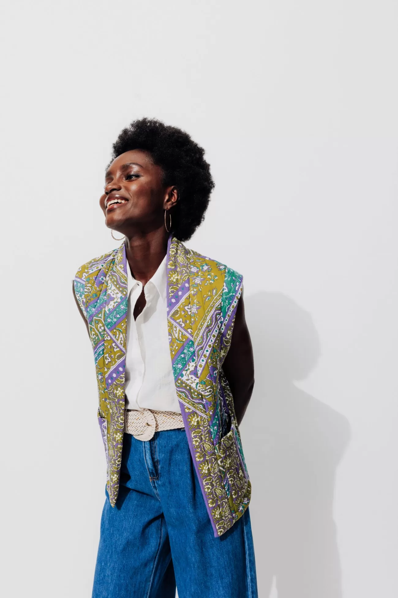 Veste matelassée imprimée - Imprimé multicolore | Promod Cheap