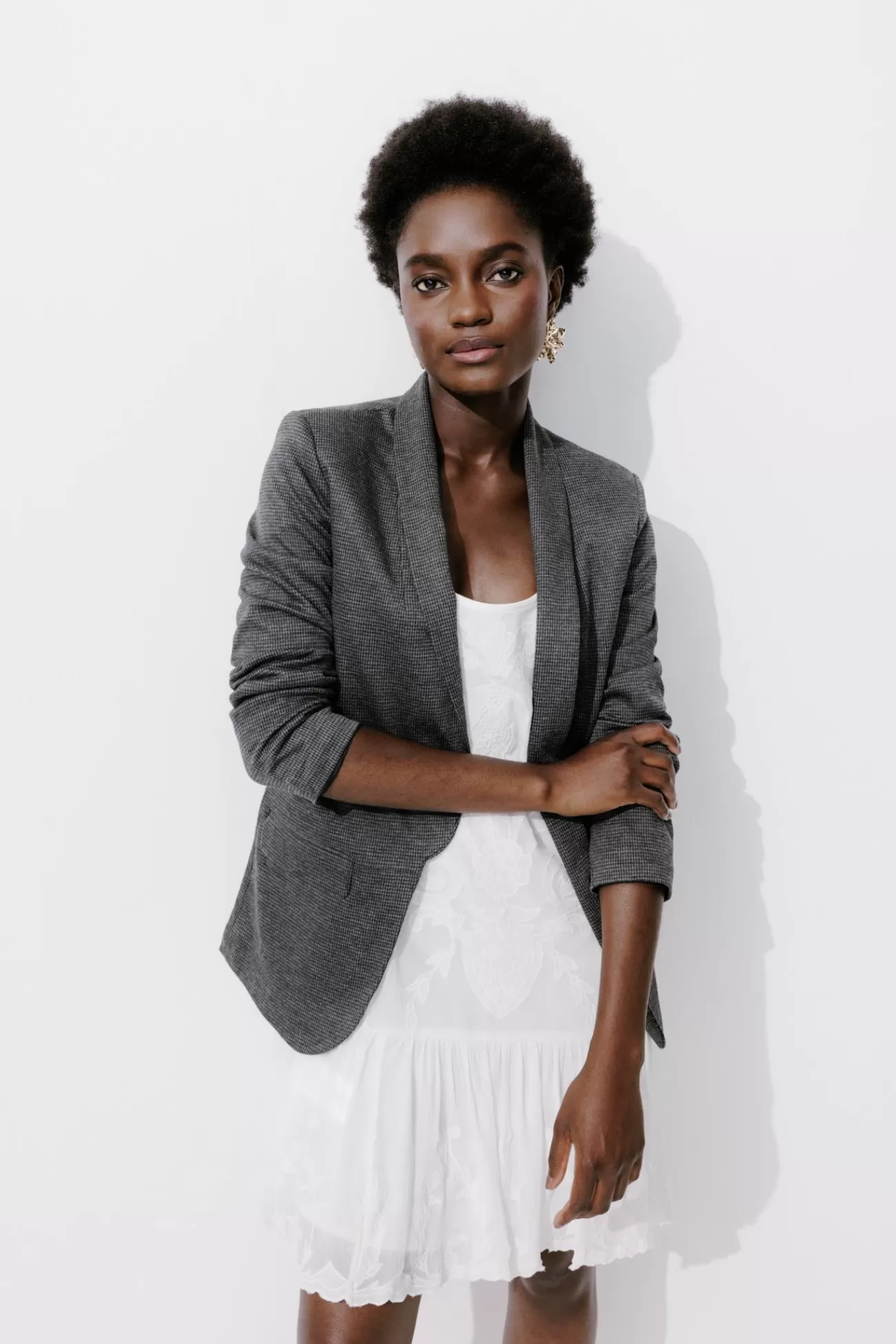 Veste tailleur carreaux Femme - Imprimé multicolore | Promod Discount
